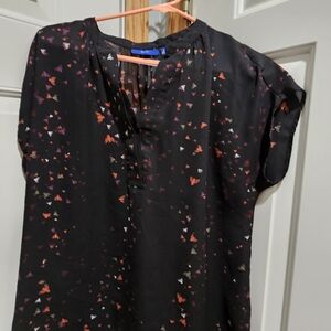 Apt. 9 Black Top with Multicolor Bug Design